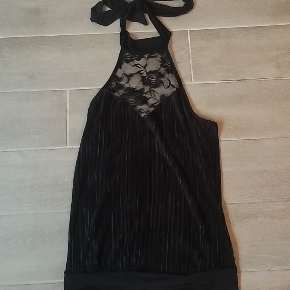 Womens black halter top